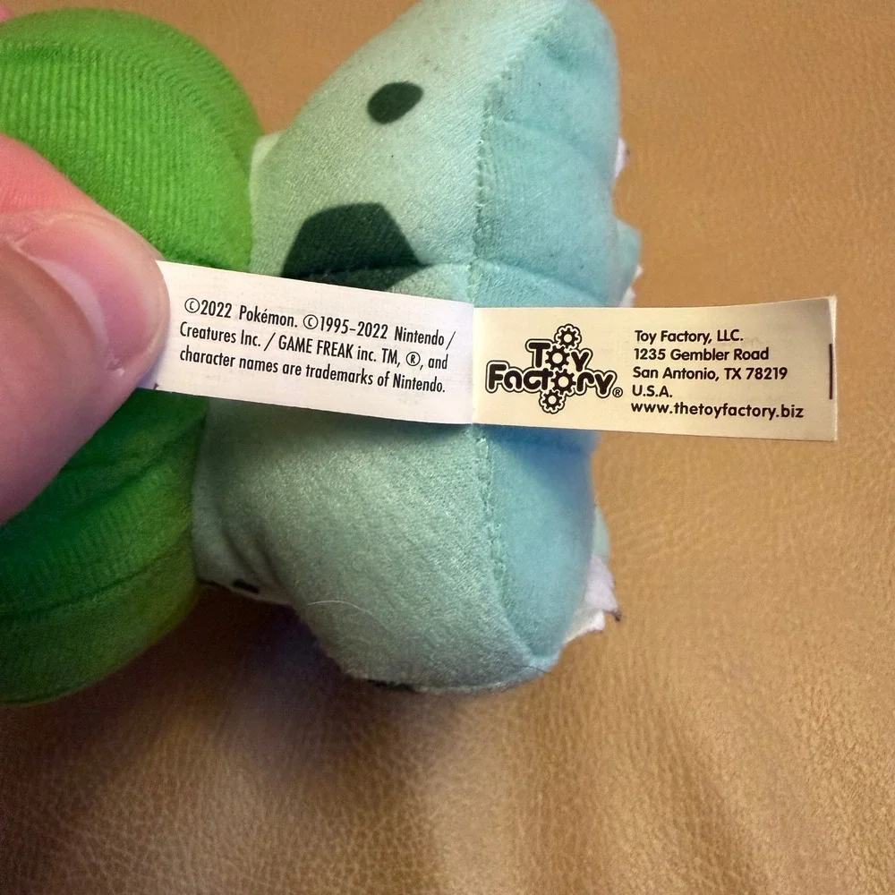 Pokemon Bulbasaur Plush 6.5 Inch Toy Factory 2022 Teal Green Stuffed Animal Toy - Picture 12 of 12
